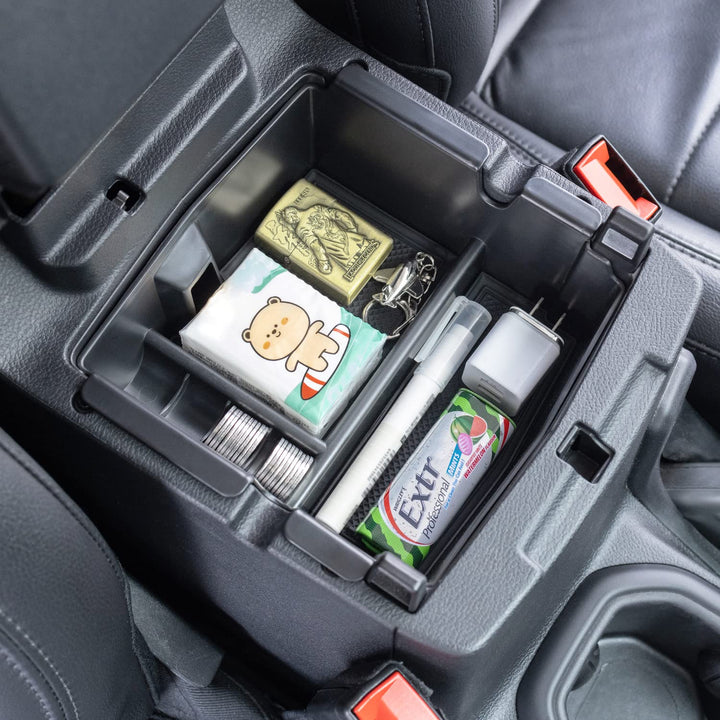 Center Console Organizer Compatible with Jeep Wrangler JL/JLU 2018-2024 2025 & Jeep Gladiator JT Truck 2020-2025 Armrest Tray Storage Interior Accessories (Not for JK/JKU)