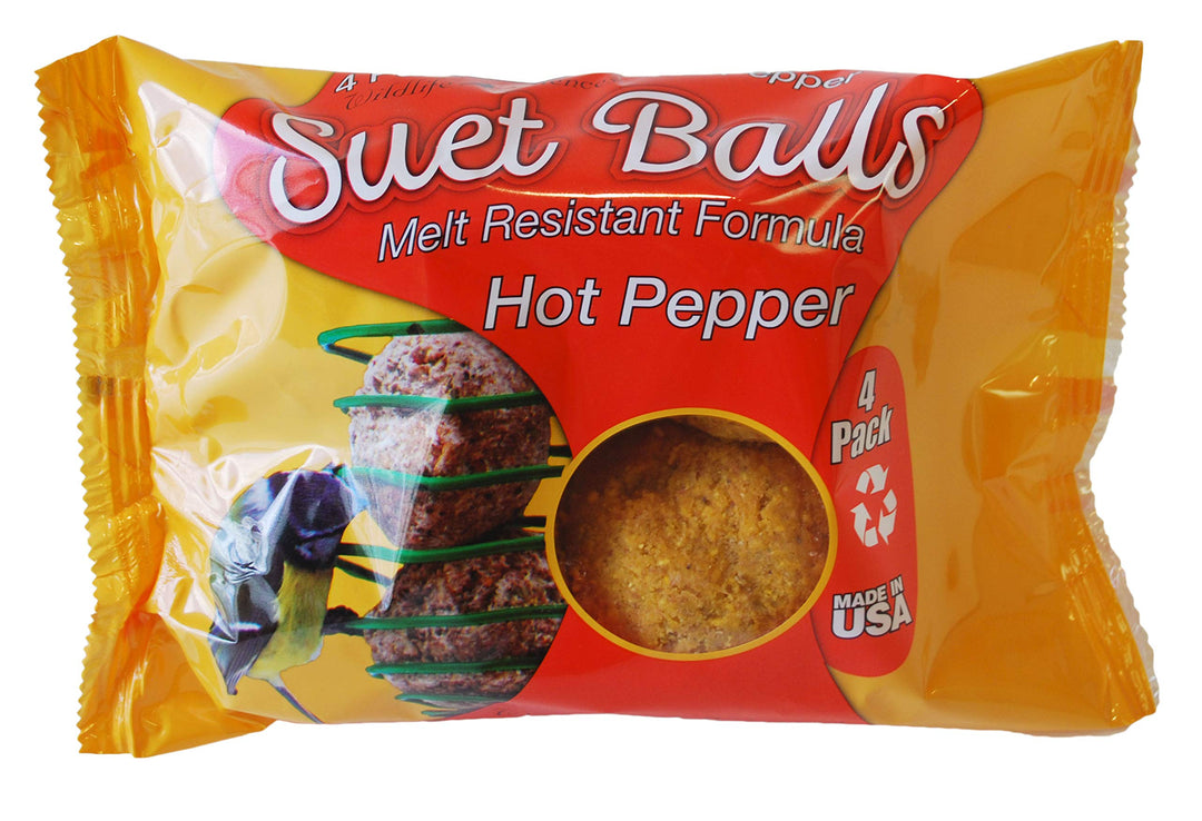 Melt Resistant Suet Balls Variety 16 Pack, 4 Wrapped Packs of 4 Bird Suet Balls