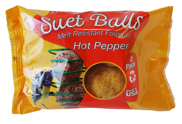 Melt Resistant Suet Balls Variety 16 Pack, 4 Wrapped Packs of 4 Bird Suet Balls