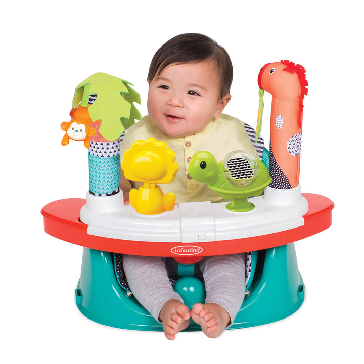 3-in-1 Grow-with-Me Discovery Seat and Booster, Baby Activity Seat, Booster Seat for Dining Table with Removable Tray Multi