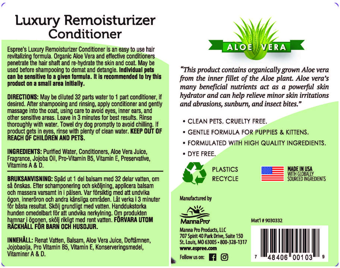 Dog & Cat Luxury Remoisturizer, 1 gallon