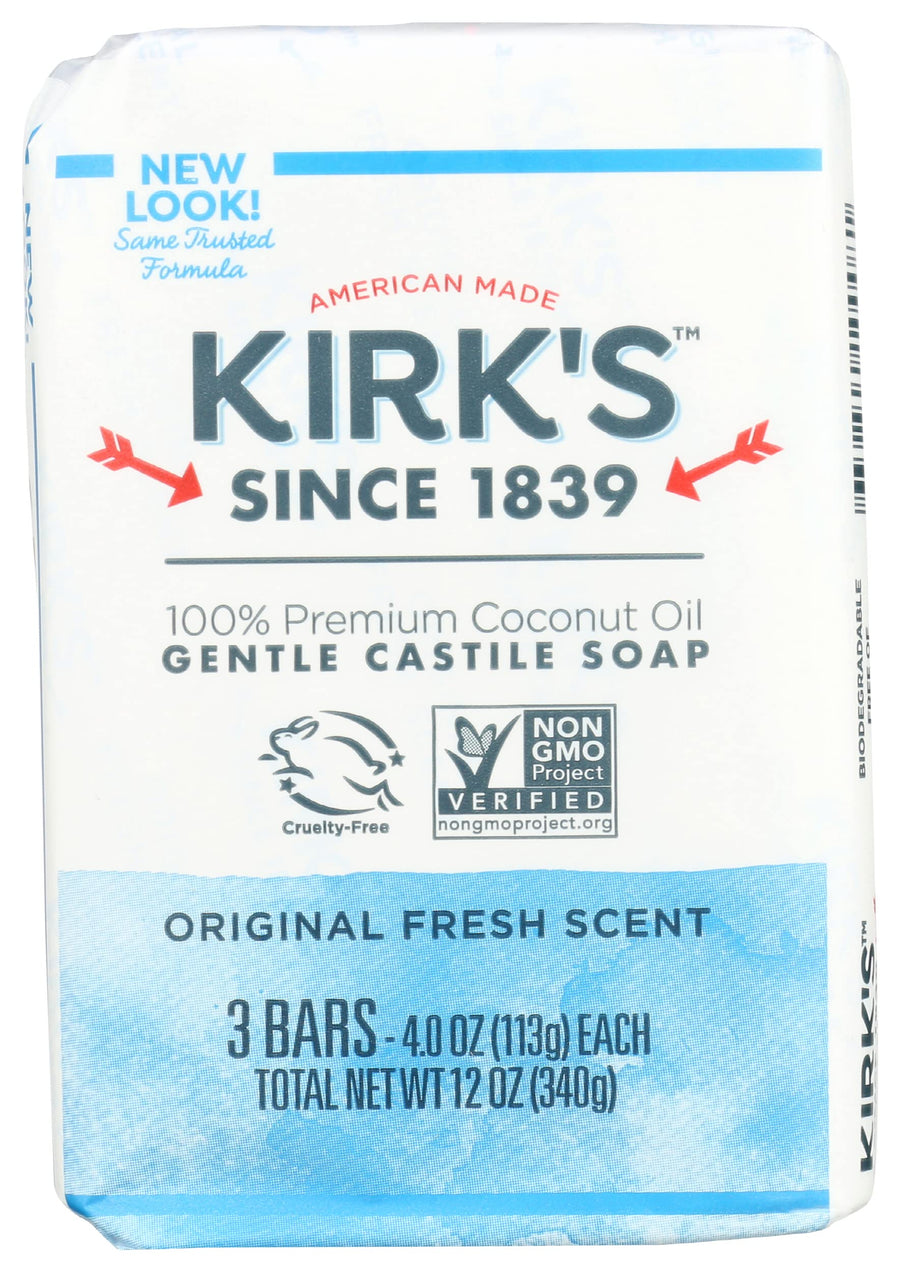 Natural Castile Soap Original - 4 oz Each, 3 ct
