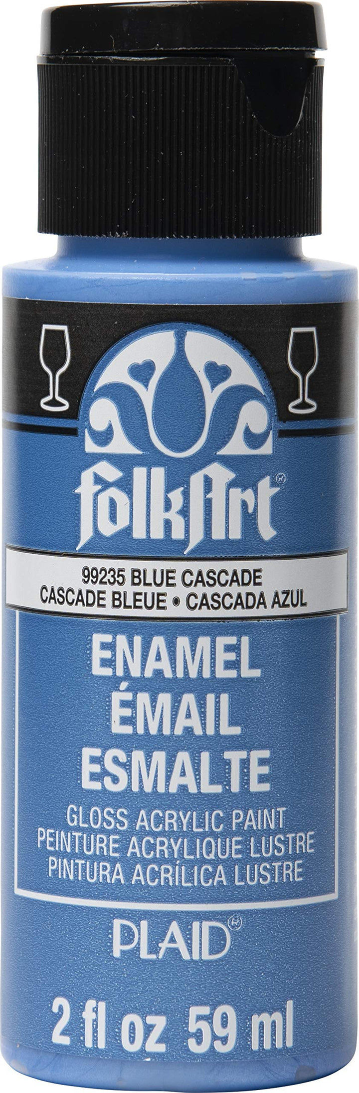 Enamel Glass & Ceramic Paint in Assorted Colors (2 oz), 4017, Lemon Custard