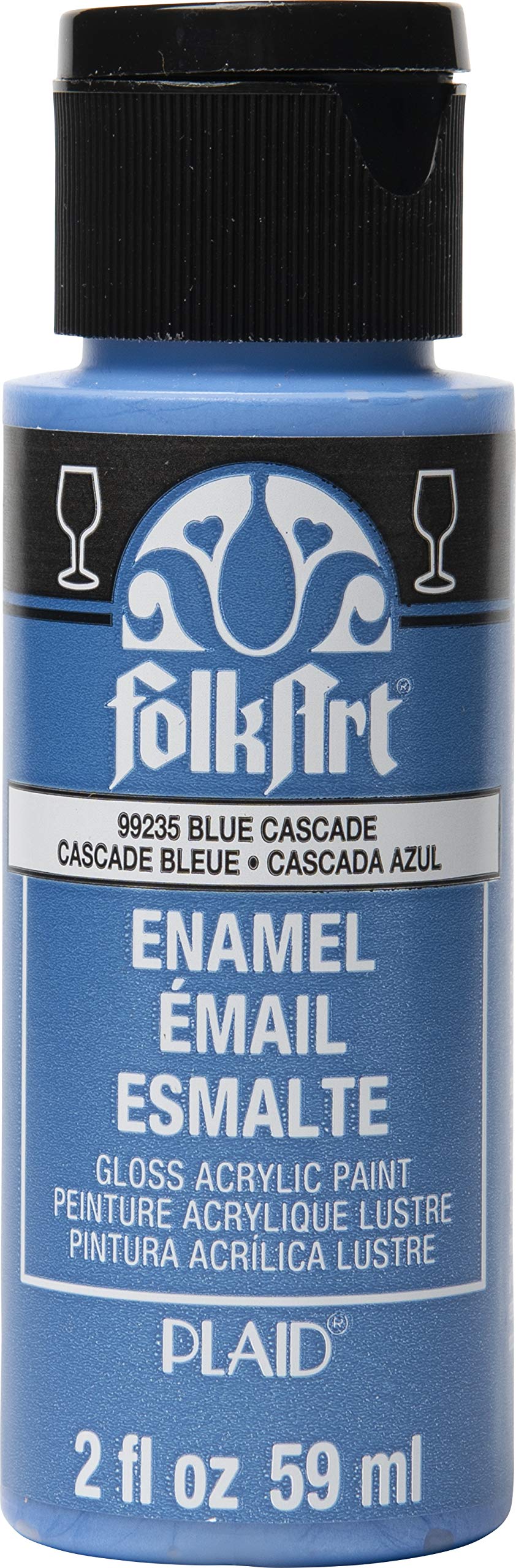Enamel Glass & Ceramic Paint in Assorted Colors (2 oz), 4017, Lemon Custard