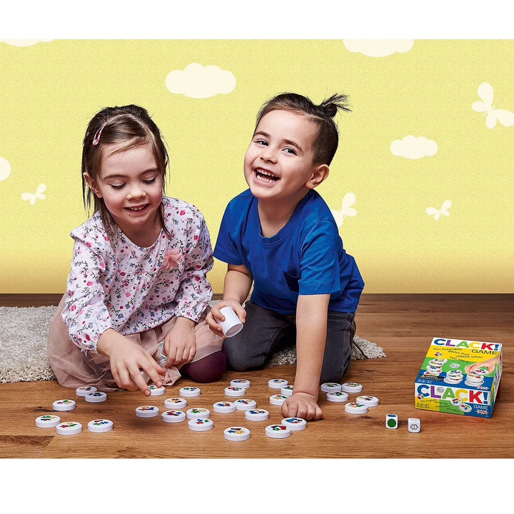 Games Clack! Categories - Exciting Kids Magnetic Stacking Game for 2-8 players Ages 7+ | Fun, Educational, & Fast-Paced Family Game