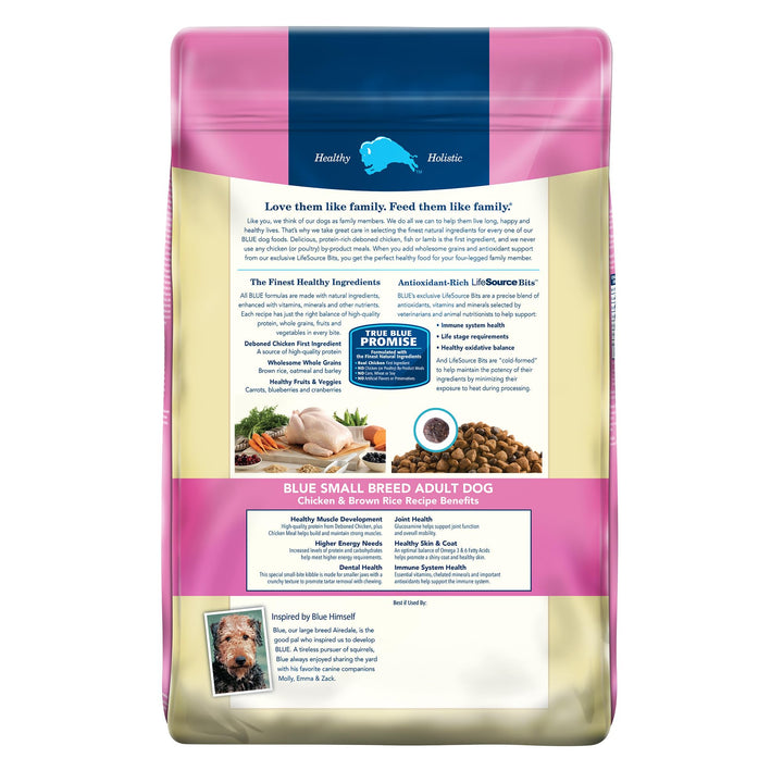 Life Protection Formula Adult Small Breed Dry Dog Food, Supports High Energy Needs, Made with Natural Ingredients, Chicken & Brown Rice Recipe, 15-lb Bag