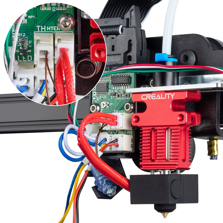 Creality CR6 SE 3D Printer Hotend Extruder Kit, Assembled Aluminium Alloy Hot End Kit with PTFE Tube, Heat Block, 0.4mm Nozzle and Silicone Sock for CR6 SE 3D Printer