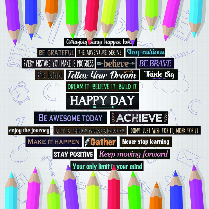 23 Pieces Inspirational Bulletin Board Decorations Motivational Banners for Classroom Laminated Quote Positive Affirmation Motivational Banners with Welcome Sign for Wall Teachers Students(Farmhouse)