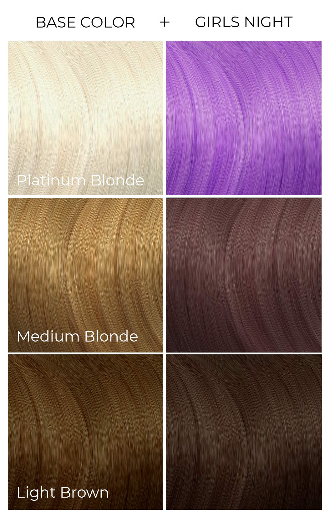 Vegan and Cruelty-Free Semi-Permanent Hair Color Dye (8 Fl Oz, GIRLS NIGHT)