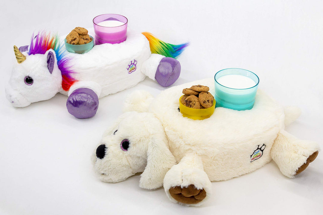 Cup Cozy Critters Dog Cup Holder for Kids-Keep Drinks Close. Stop Spills. Use it Anywhere-Couch, Bed, car/RV, Park, Camping and More!