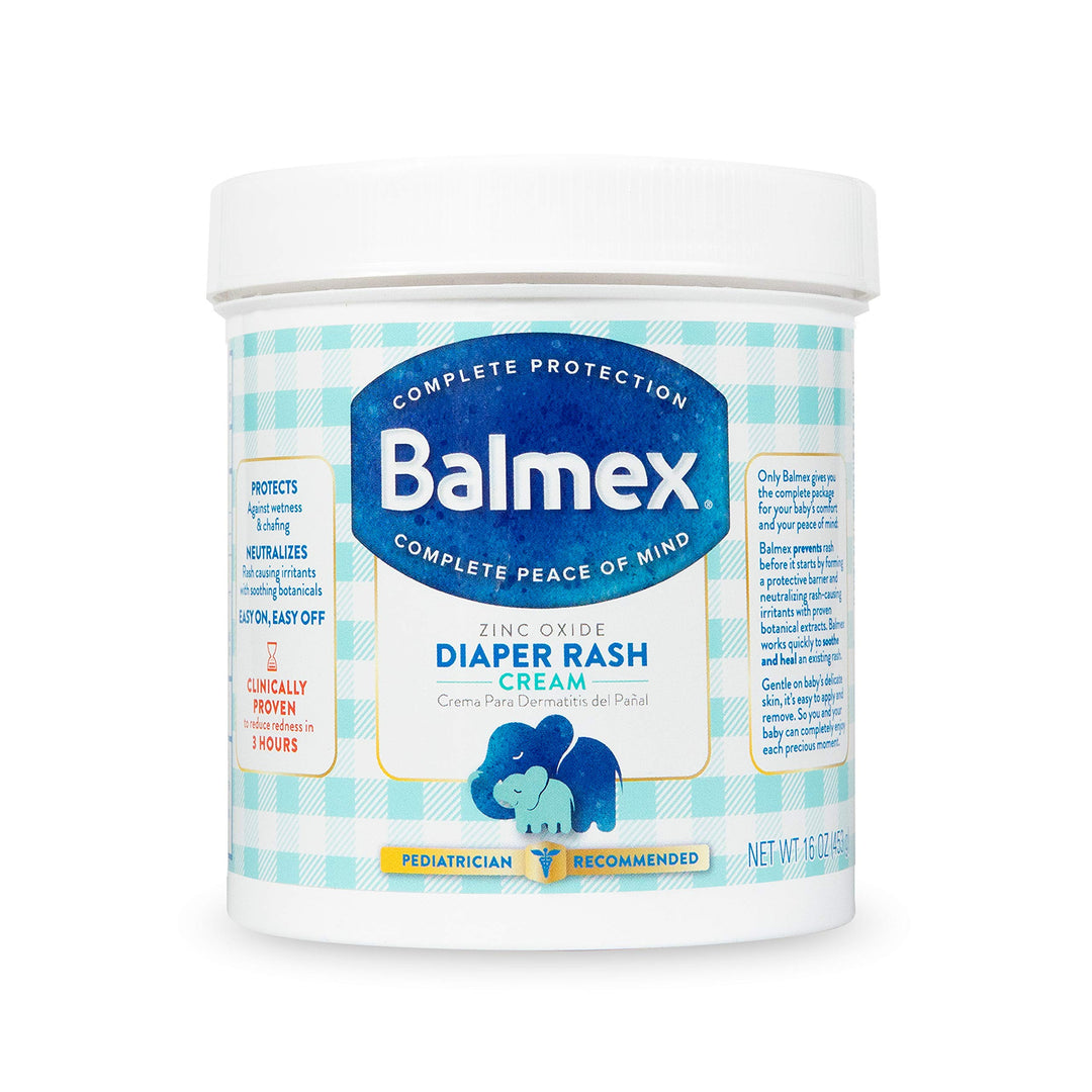 Complete Protection Daily Baby Diaper Rash Cream, Clinically Proven To Reduce Redness in Just One Use*, with Zinc Oxide + Botanicals, Pediatrician-Recommended & Dermatologist Tested, 16oz