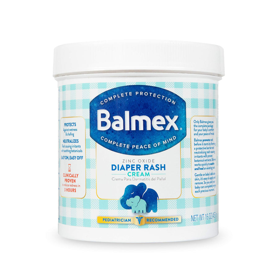 Complete Protection Daily Baby Diaper Rash Cream, Clinically Proven To Reduce Redness in Just One Use*, with Zinc Oxide + Botanicals, Pediatrician-Recommended & Dermatologist Tested, 16oz