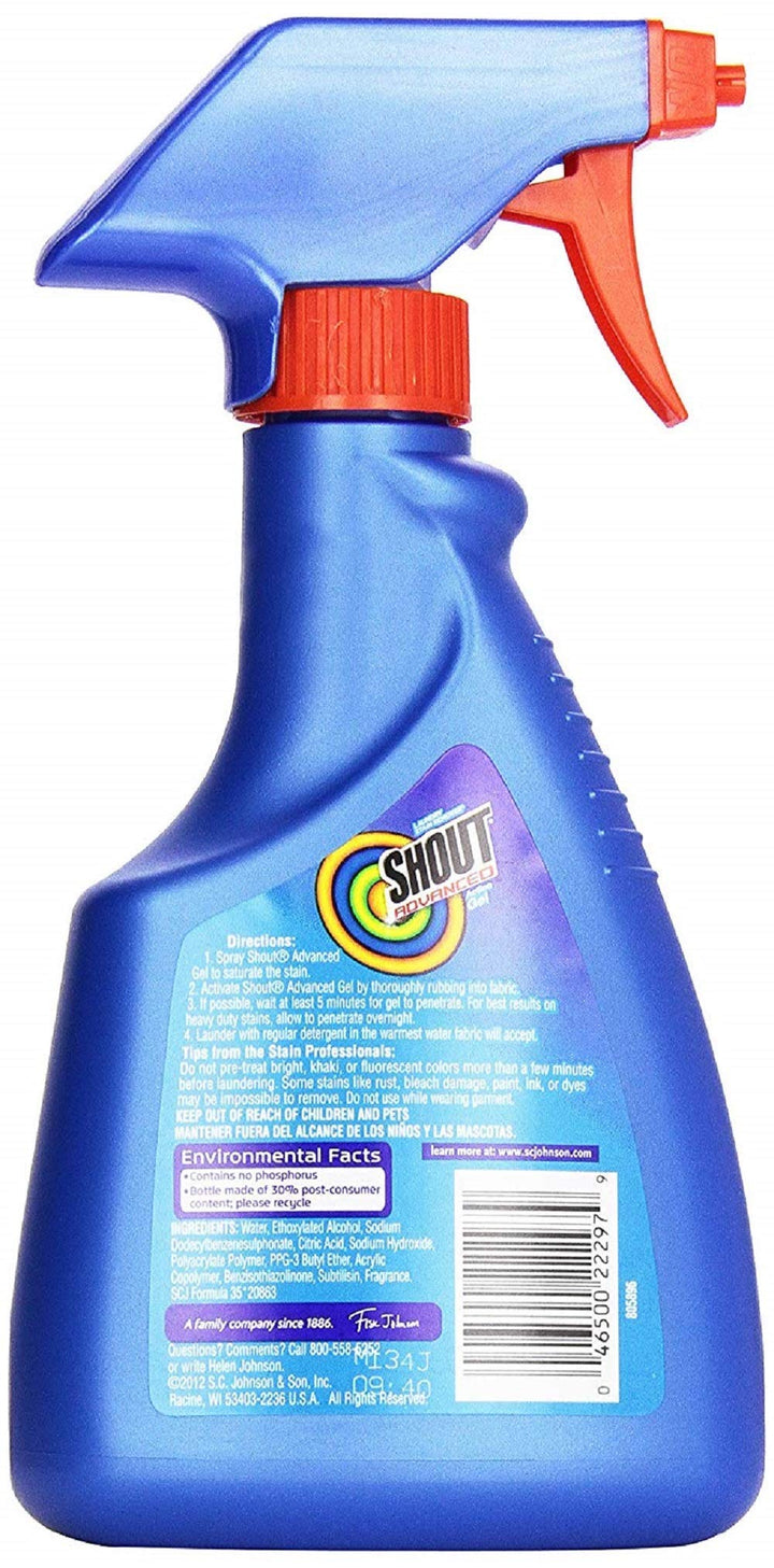 10 - 20 ounces : Shout Advanced Action Cleaning Gel 14 fl oz