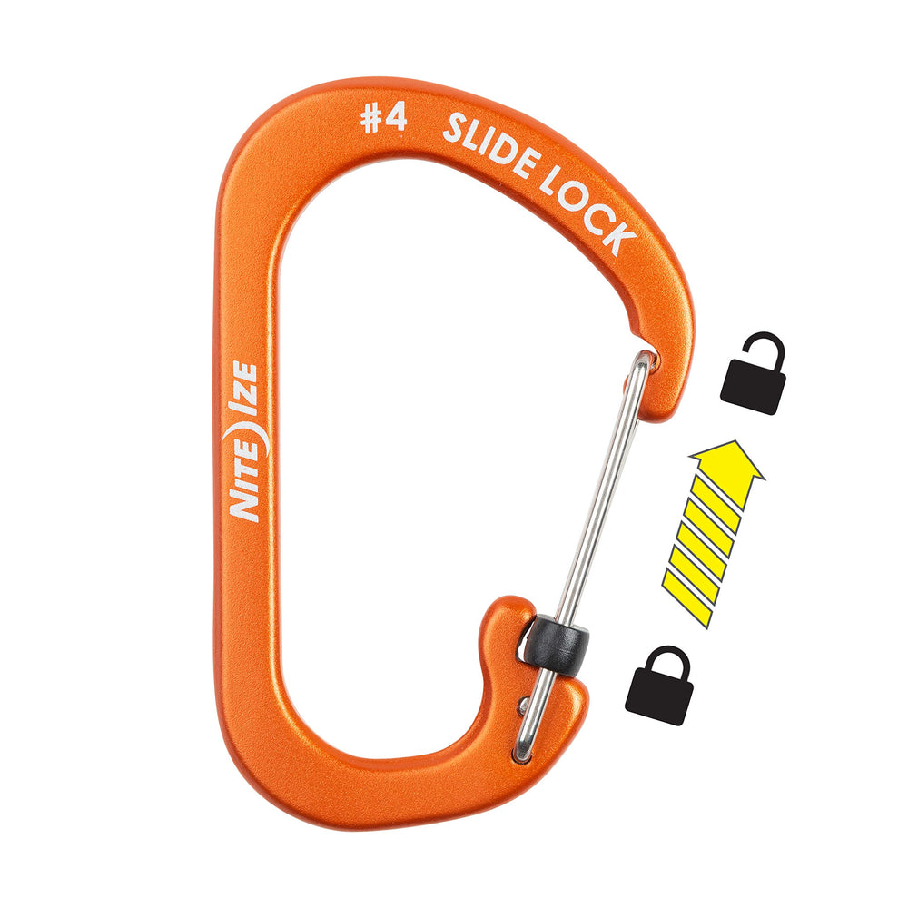 Carabiner SlideLock No4 Orange