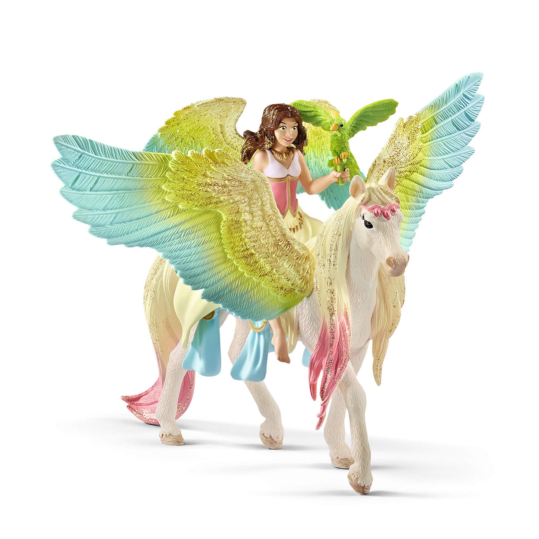 bayala, 3-Piece Playset, Unicorn Toys for Girls and Boys 5-12 years old, Fairy Surah with Glitter Pegasus