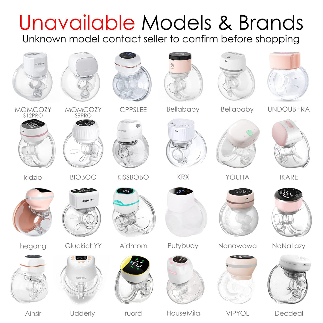 Wearable Breast Pump Replace Parts 2Pcs Duckbill Valves & 2Pcs Silicone Diaphragm