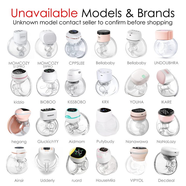 Wearable Breast Pump Replace Parts 2Pcs Duckbill Valves & 2Pcs Silicone Diaphragm