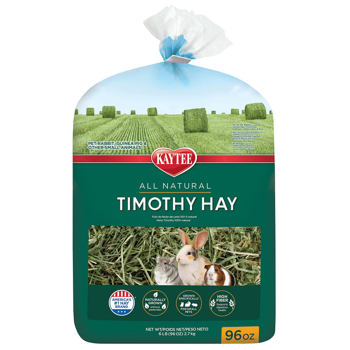 All Natural Timothy Hay for Guinea Pigs, Rabbits & Other Small Animals, 6 Pound