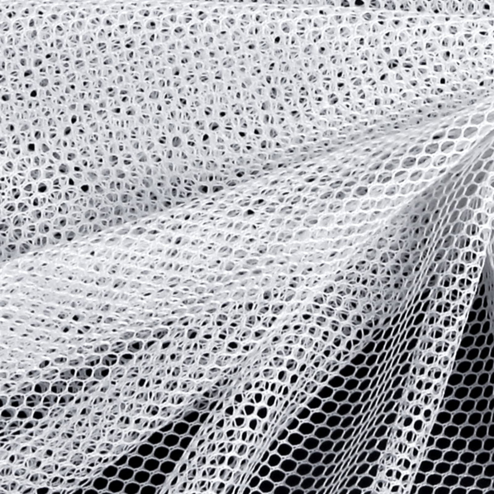 29.5 X 59 Inch White Mesh Fabric Slightly Stretchy for Backpack Pocket and Straps, Netting Clothes, Netting Bag Shopping Bag