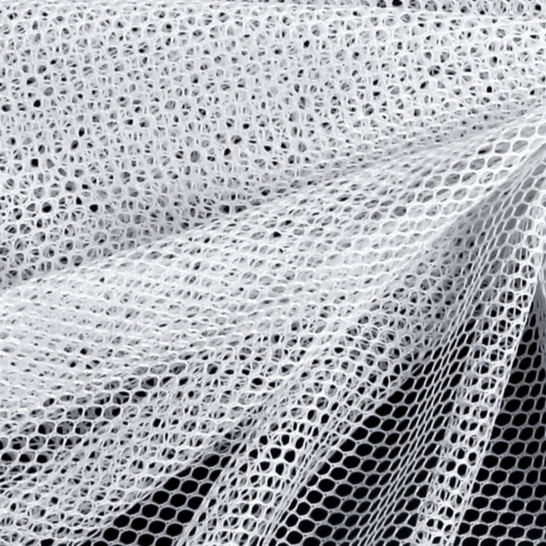 29.5 X 59 Inch White Mesh Fabric Slightly Stretchy for Backpack Pocket and Straps, Netting Clothes, Netting Bag Shopping Bag