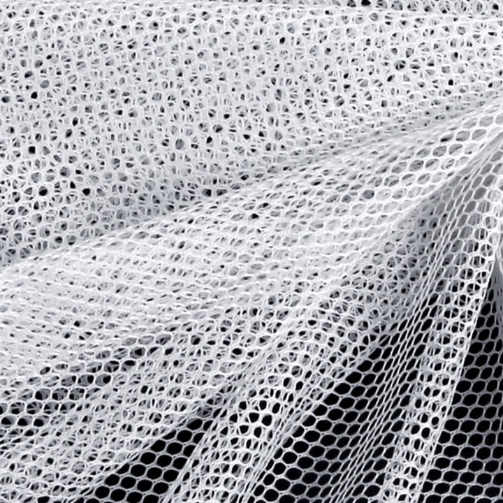 29.5 X 59 Inch White Mesh Fabric Slightly Stretchy for Backpack Pocket and Straps, Netting Clothes, Netting Bag Shopping Bag