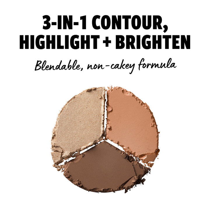 PROFESSIONAL MAKEUP 3 Steps to Sculpt, Face Sculpting Contour Palette - Deep