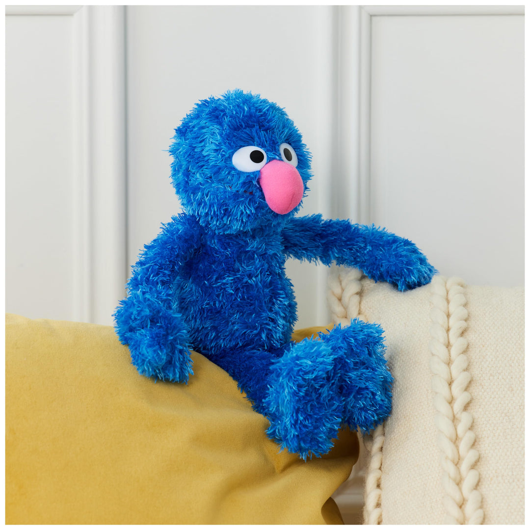 Sesame Street Official Grover Muppet Plush, Premium Plush Toy for Ages 1 & Up, Blue, 14.5”