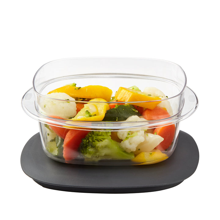 Premier Easy Find Lids Food Storage Containers, 1.25 Cup, Gray
