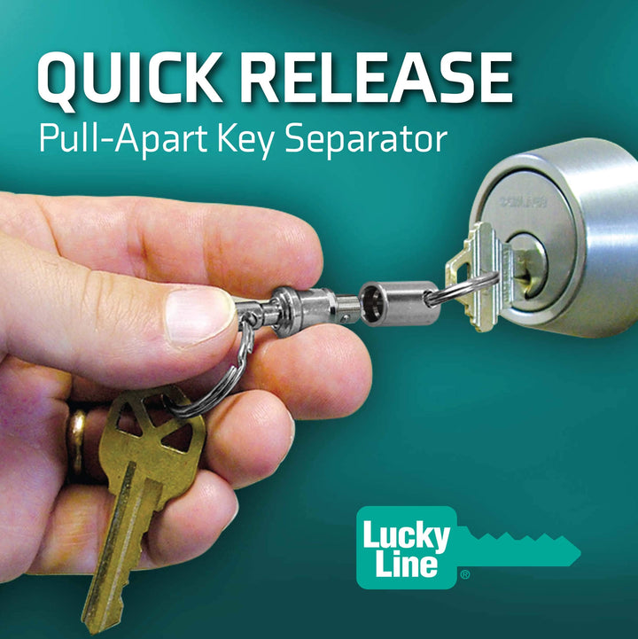 Quick Release Keychain, unisex, adult, Nickel-Plated Brass, 1 Per Pack (70701)