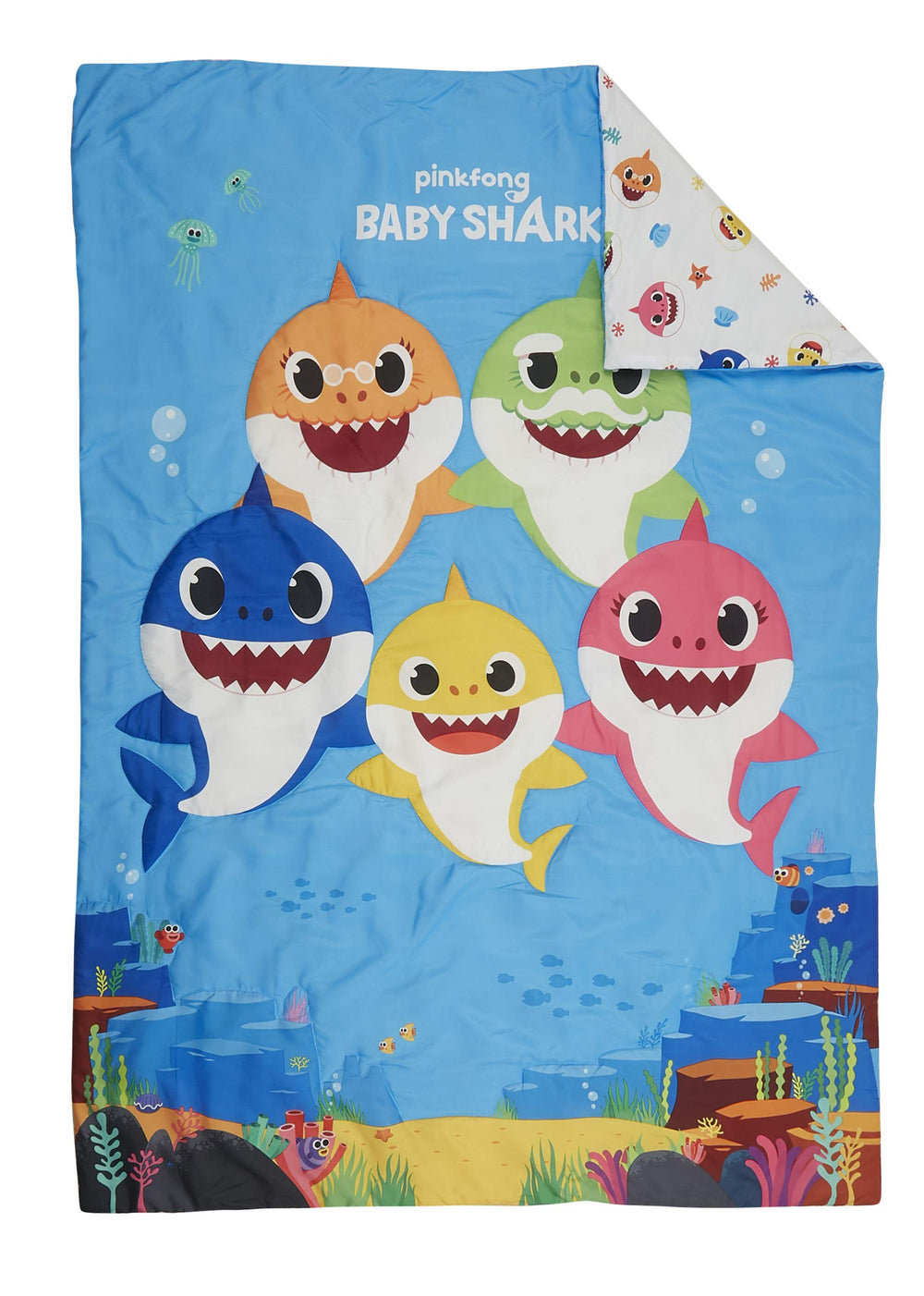 4-Piece Toddler Bed Set including Super Soft Matching Sheets Set, Pillowcase, and Reversable Comforter For Boys and Girls - (Offical Product)
