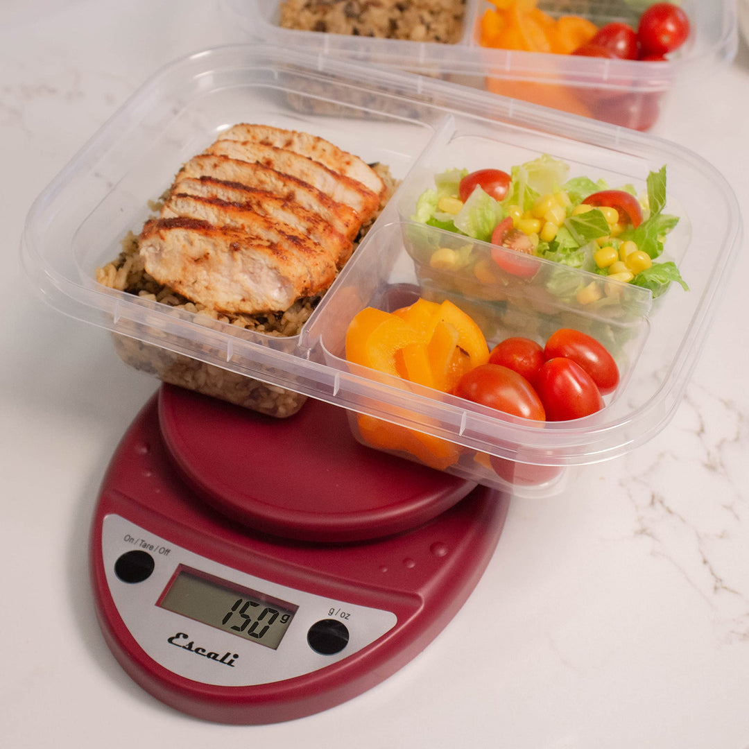 (warmred) - Primo Lightweight Scale, 8.5 x 15cm x 3.8cm , Warm Red