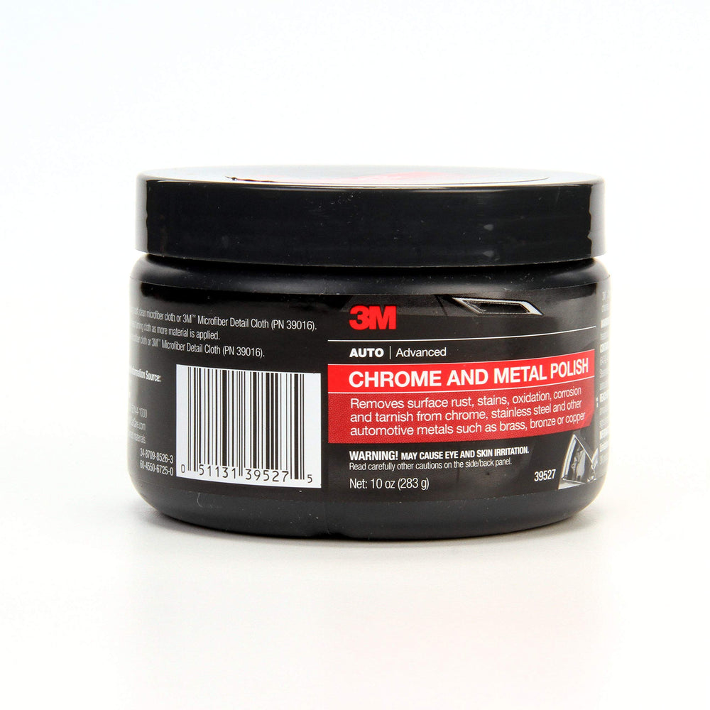 Chrome and Metal Polish, 39527, 10 oz, Used on Wheels, Trim and Bumpers, for Automotive