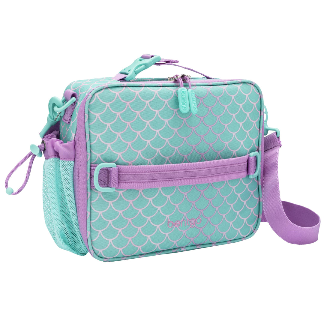 Kids Lunch Bag - Durable, Double-Insulated Lunch Bag for Kids 3+; Holds Lunch Box, Water Bottle, & Snacks; Easy-Clean Water-Resistant Fabric & Multiple Zippered Pockets (Mermaid)