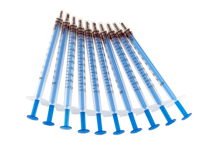 Pack of 10 x 1 ml disposable Industrial Syringes