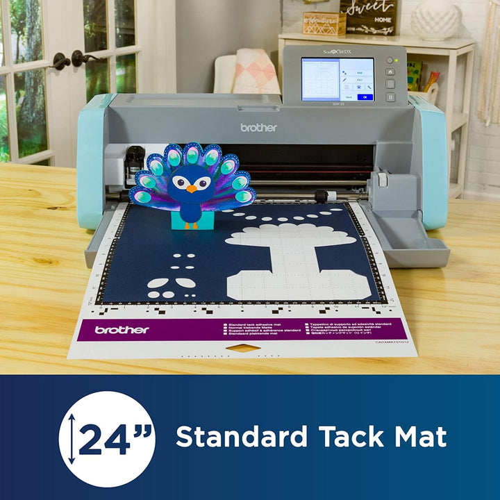 ScanNCut DX Mat CADXMATSTD24, Large 12 x 24 Standard Tack Adhesive Mat for Cardstock, Vinyl, Foam and More, Use with Cutting Machines