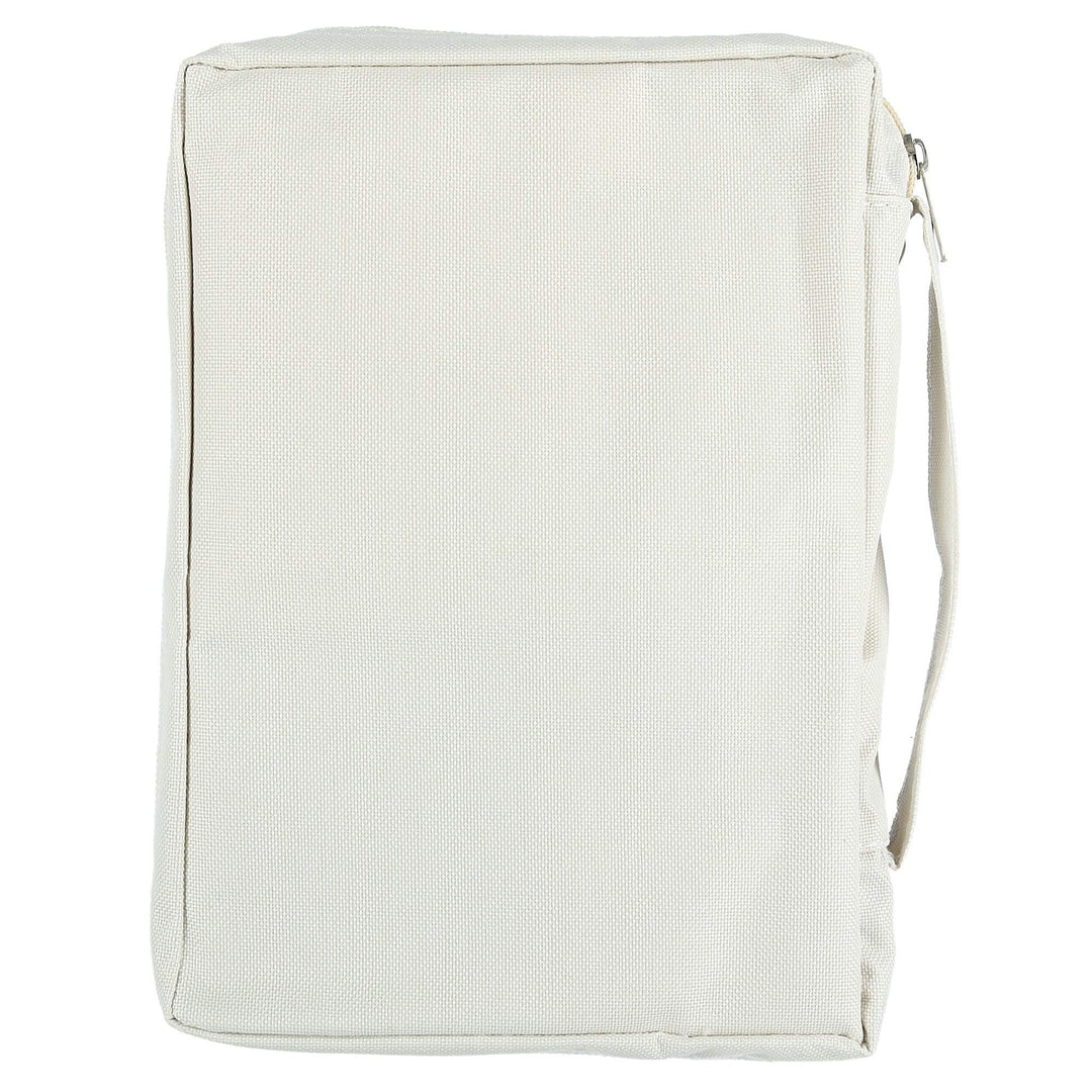 B2216 Faithworks-French Press Mornings Canvas Bible Cover, 7 x 10-Inch, Be Truly Glad