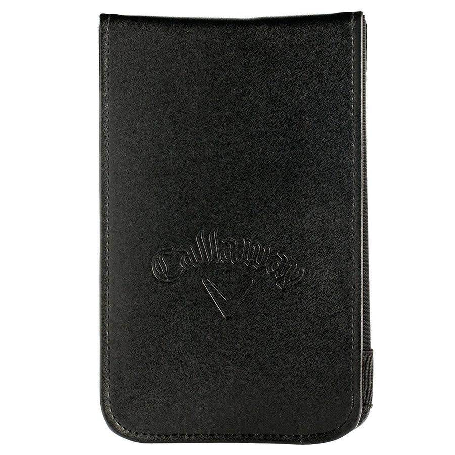 Leather Golf Scorecard Holder, Black, 7 x 4.25