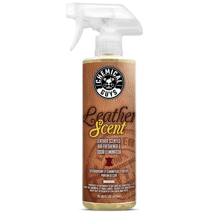 AIR_102_16 Leather Scent Premium Air Freshener and Odor Eliminator, Long-Lasting, Just Like New Scent for Cars, Trucks, SUVs, RVs & More, 16 fl oz
