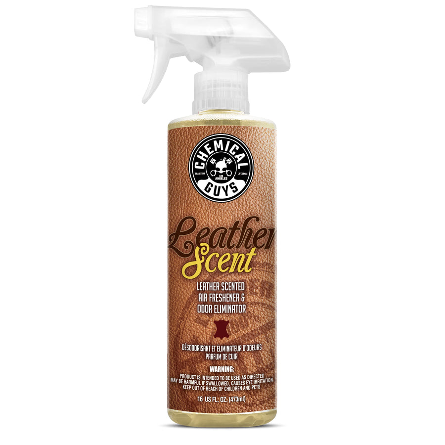 AIR_102_16 Leather Scent Premium Air Freshener and Odor Eliminator, Long-Lasting, Just Like New Scent for Cars, Trucks, SUVs, RVs & More, 16 fl oz