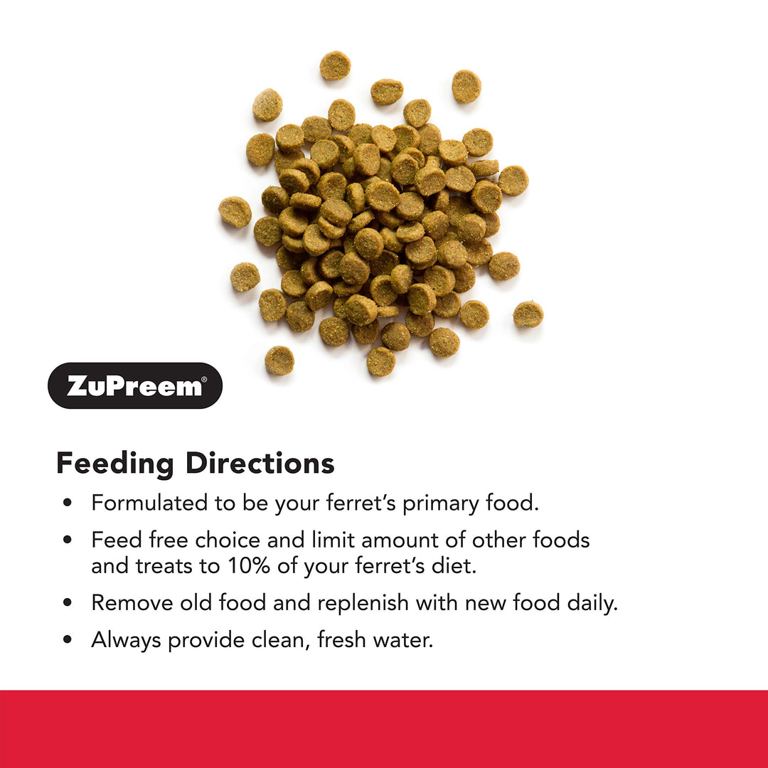 Premium Daily Ferret Food, 8 lb - Made in USA, Complete Nutrition Diet, Highly Digestible, No Corn