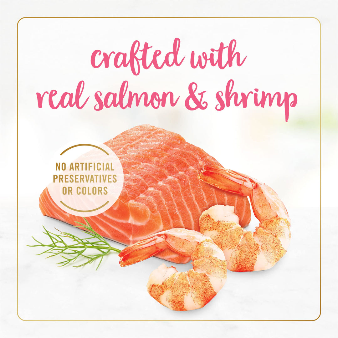 Grilled Wet Cat Food Salmon and Shrimp Feast in Wet Cat Food Gravy - (Pack of 24) 3 oz. Cans