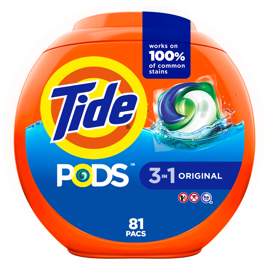 PODS Laundry Detergent Soap PODS, High Efficiency (HE), Original Scent, 81 Count