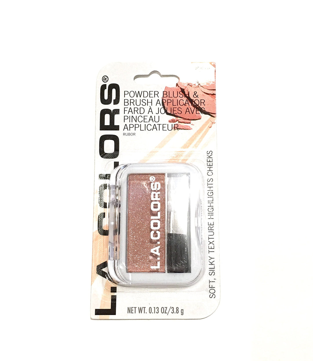L.A Colors Professional Series BLUSH with Applicator BSB331 Peach Rose 0.13 Oz