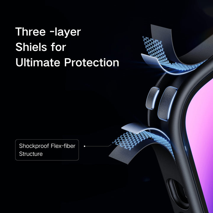 Shockproof Case for iPhone 14 Pro Max CaseTranslucent&Silky Touch&Sensitive Aluminum Buttons Anti-Fingerprint Anti-Scratch for iPhone Pro Max 14 Case for Women Men (Black)