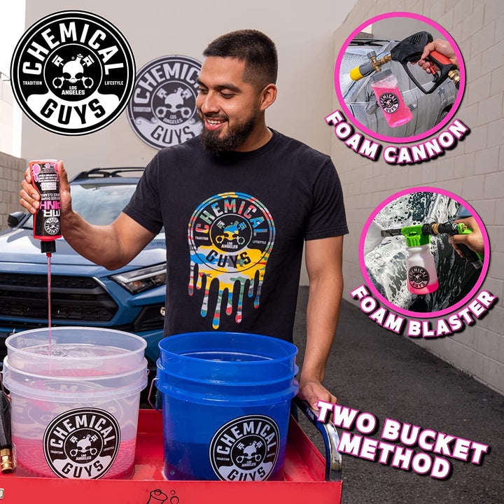 CWS_402_16 Mr. Pink Foaming Car Wash Soap (Works with Foam Cannons, Foam Guns or Bucket Washes) Safe for Cars, Trucks, Motorcycles, RVs & More, 16 fl oz, Candy Scent