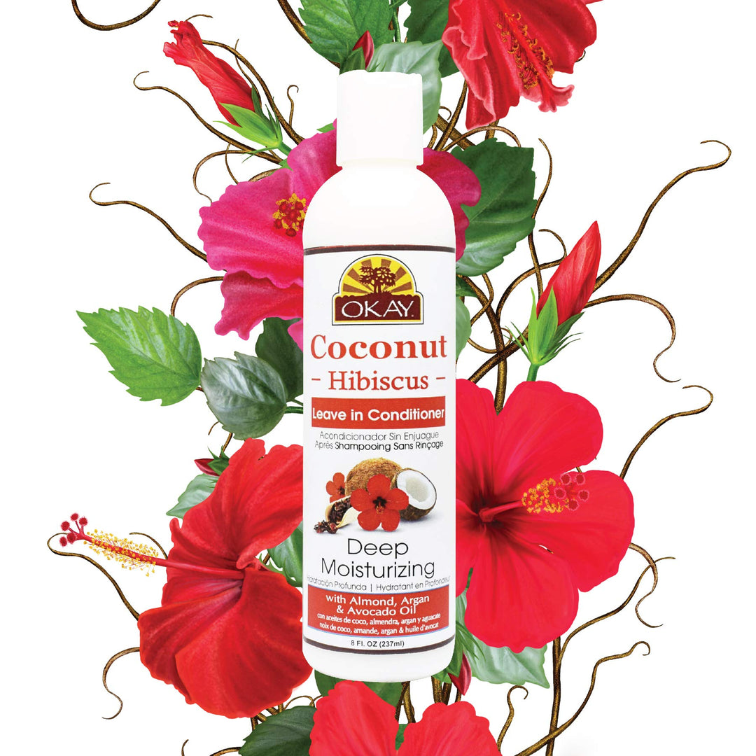 Coconut Leave In Conditioner Hibiscus 8 Ounce