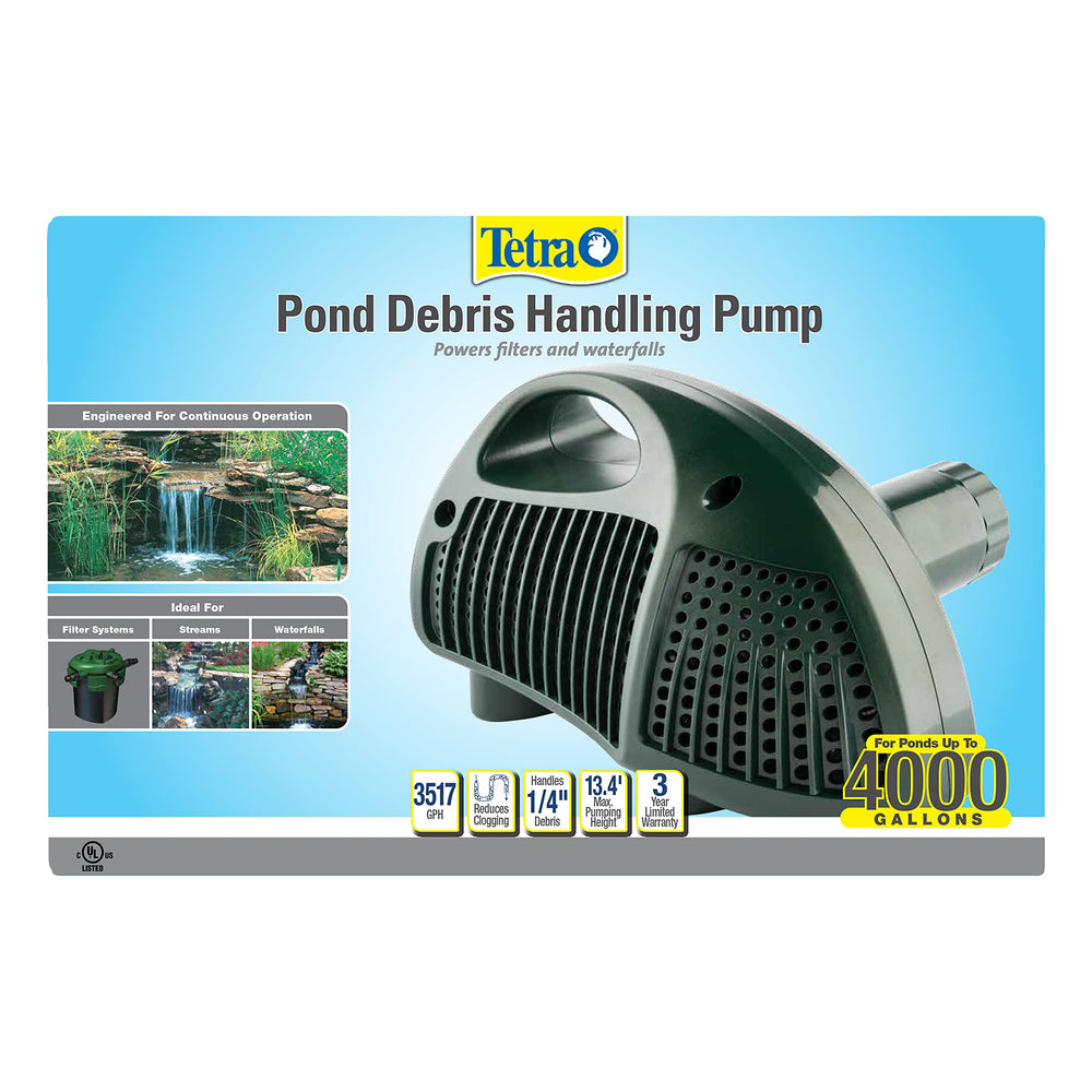 Pond Debris-Handling Pump, Energy Efficient, UL Listed, Up to 4,000 gallons