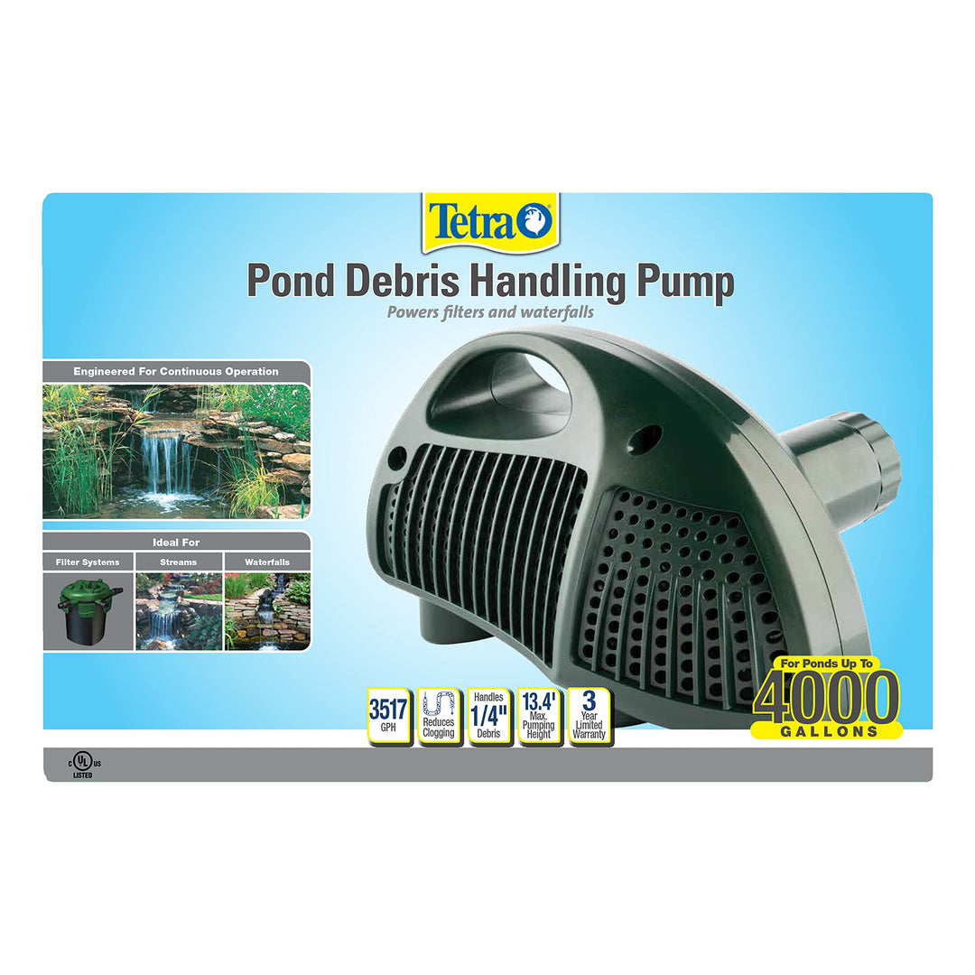 Pond Debris-Handling Pump, Energy Efficient, UL Listed, Up to 4,000 gallons