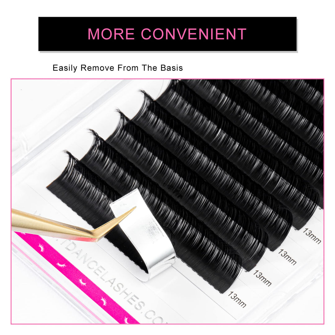 D-0.18, Length 18Mm: Tdance Premium D Curl 8-18Mm Semi Permanent Individual Eyelash Extensions 0.05-0.25Mm Thickness False Mink Silk Volume Lashes Extensions Professional Salon U