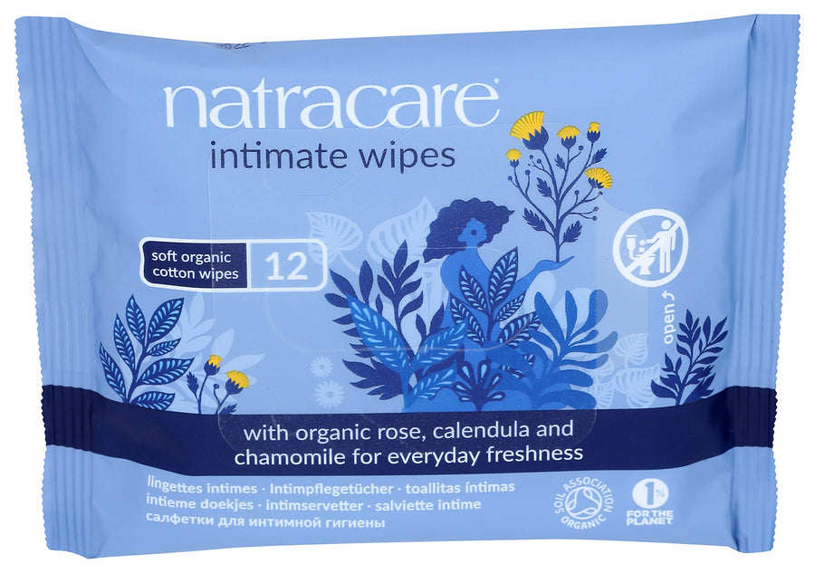 Organic Cotton Intimate Wipes 4 Packs Of 12